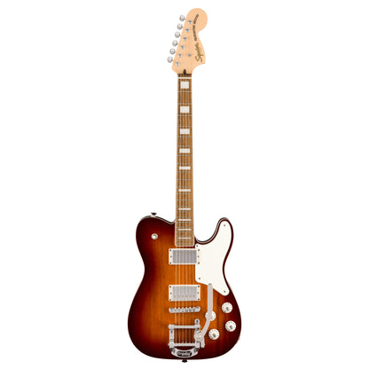 SQUIER Paranormal Troublemaker Telecaster® Deluxe Bigsby® - Touche en laurier - Plaque de protection parchemin - Honey Sunburst