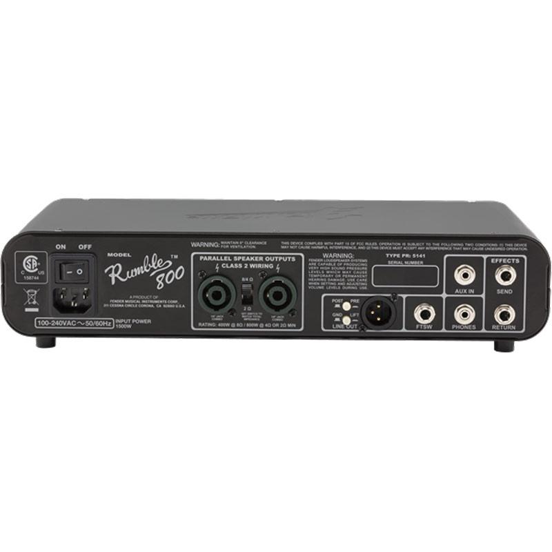 Fender Rumble 800 HD Bass Amp Head, 120V