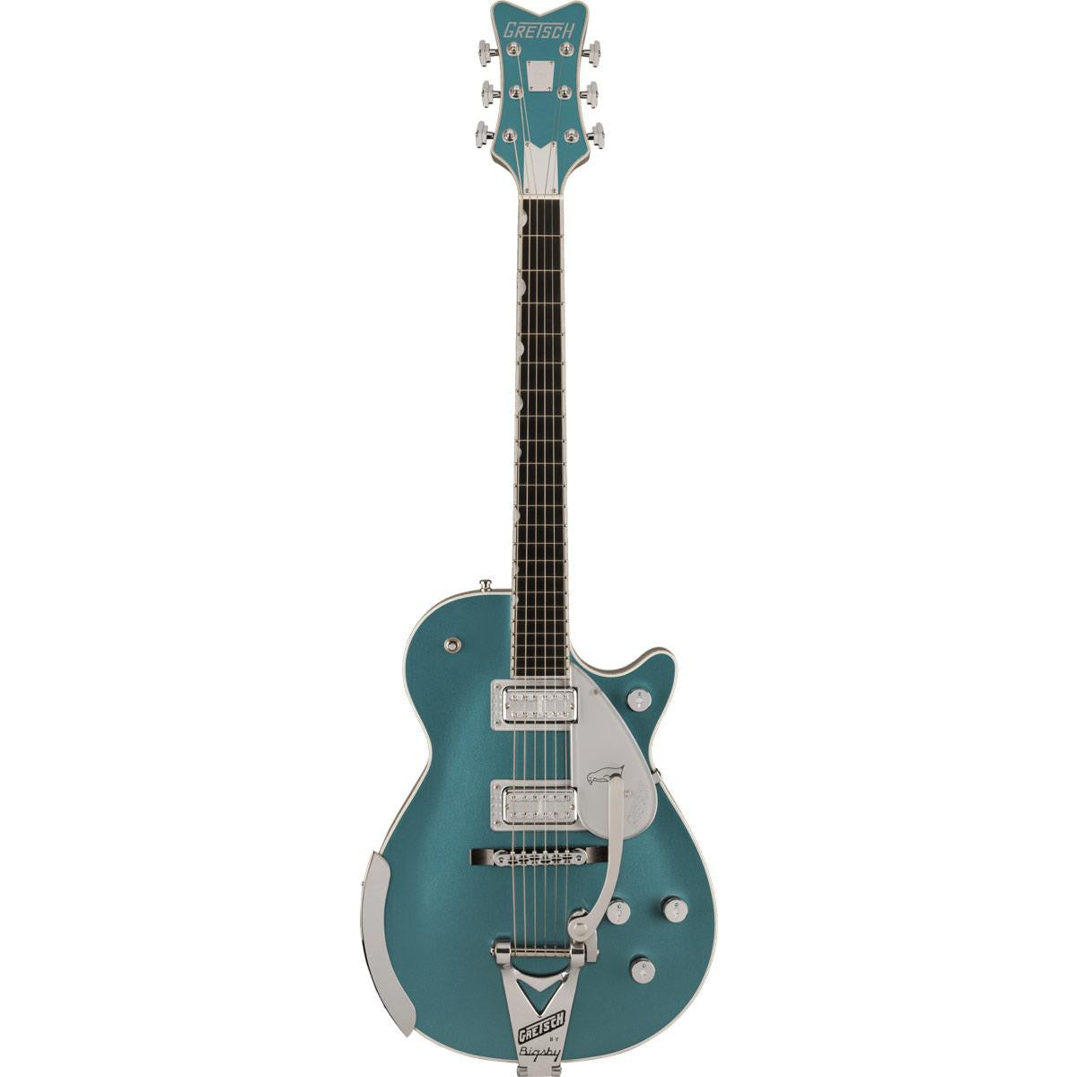 Gretsch G6134T-140 LTD 140th Double Platinum Penguin with String-Thru Bigsby, Ebony Fingerboard, Two-Tone Stone Platinum/Pure Platinum