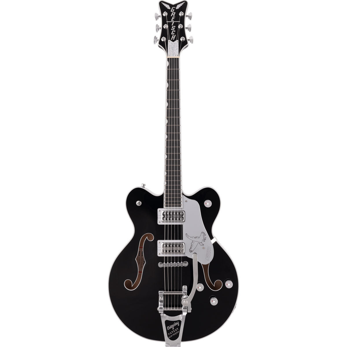Gretsch G6636TSL Players Edition Silver Falcon™Center Block Double-Cut with String-Thru Bigsby, Filter’Tron Pickups - Black