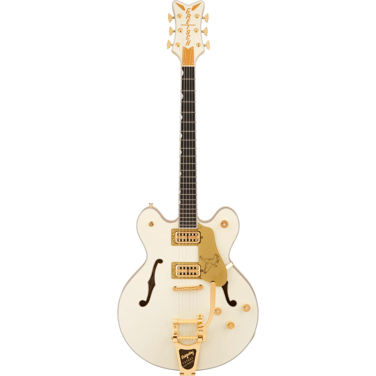GRETSCH  Falcon Center Block LTD with String-Thru Bigsby and Gold Hardware, Ebony Fingerboard, Vintage White