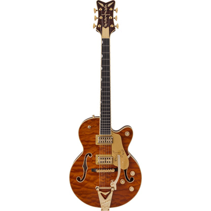 GRETSCH Limited Edition Falcon Center Block Jr. with Bigsby Quilted Maple, Ebony Fingerboard, Roundup Orange