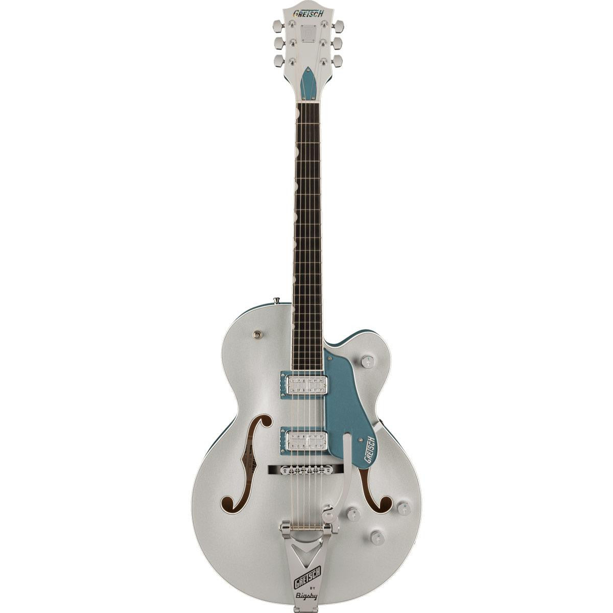Gretsch  G6118T-140 LTD 140th Double Platinum Anniversary with String-Thru Bigsby, Ebony Fingerboard, Two-Tone Pure Platinum/Stone Platinum