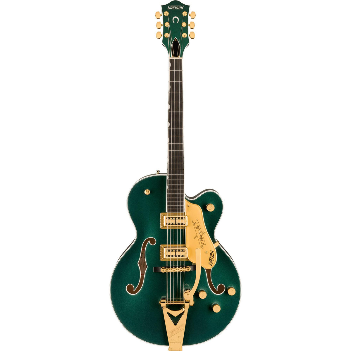 GRETSCH Nashville Hollow Body with String-Thru Bigsby and Gold Hardware, Ebony Fingerboard, Cadillac Green