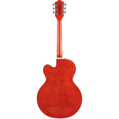 Gretsch G6120TFM-BSNV Brian Setzer Signature Nashville Hollow Body with Bigsby and Flame Maple, Ebony Fingerboard, Orange Stain