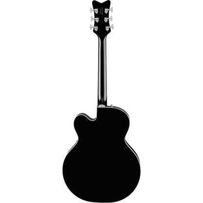 GRETSCH Falcon Hollow Body with String-Thru Bigsby and Chrome Hardware, Ebony Fingerboard, Black