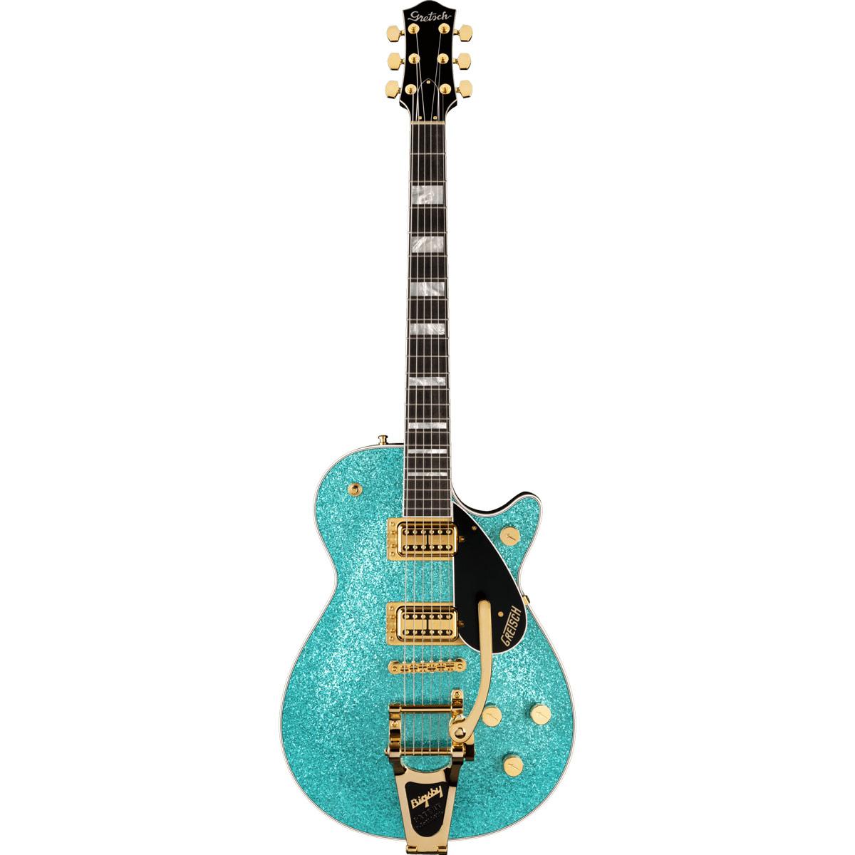 Gretsch G6229TG Limited Edition Players Edition Sparkle Jet BT with Bigsby and Gold Hardware, Ebony Fingerboard - Ocean Turquoise Sparkle