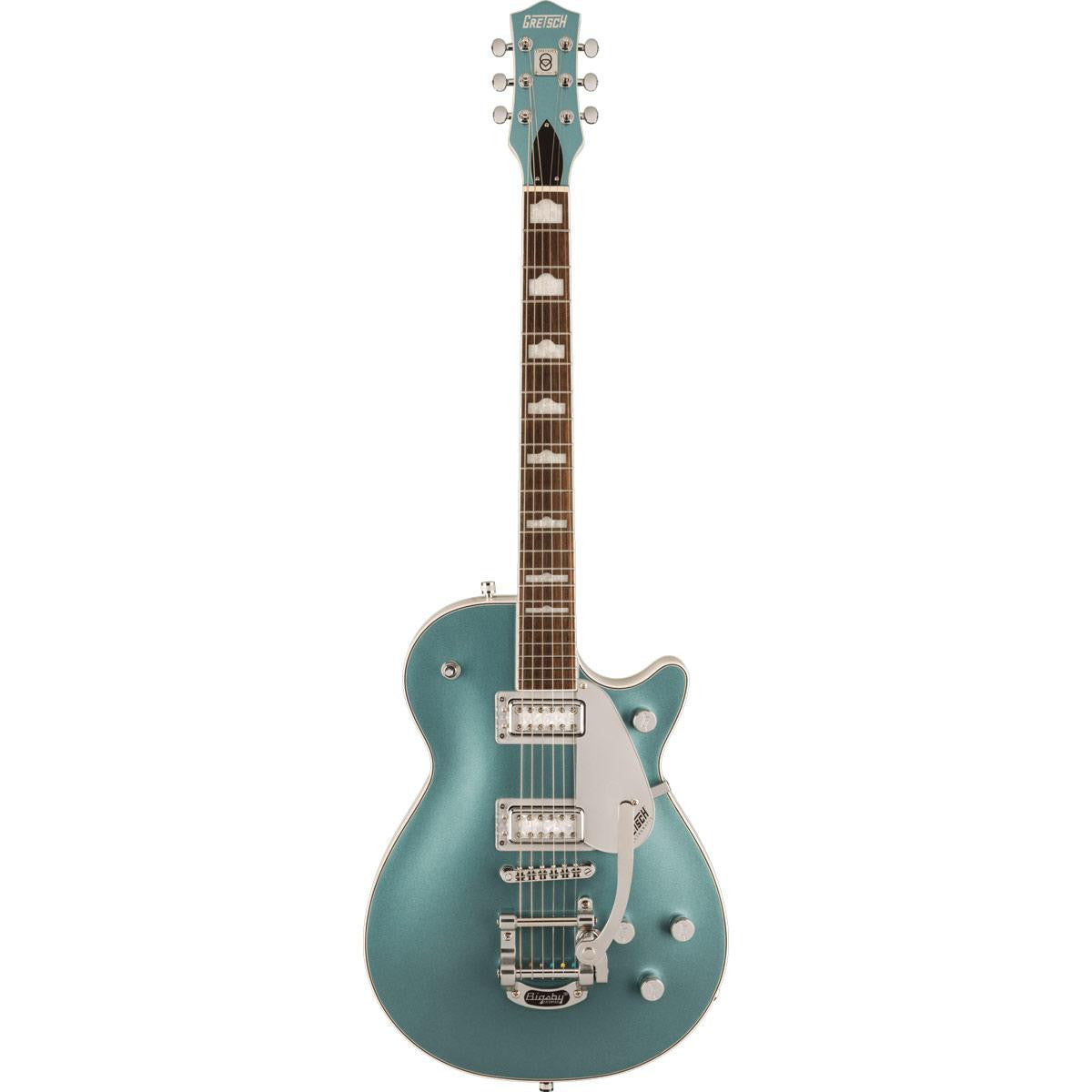 Gretsch G5230T-140 Electromatic 140th Double Platinum Jet with Bigsby, Laurel Fingerboard, Two-Tone Stone Platinum/Pearl Platinum