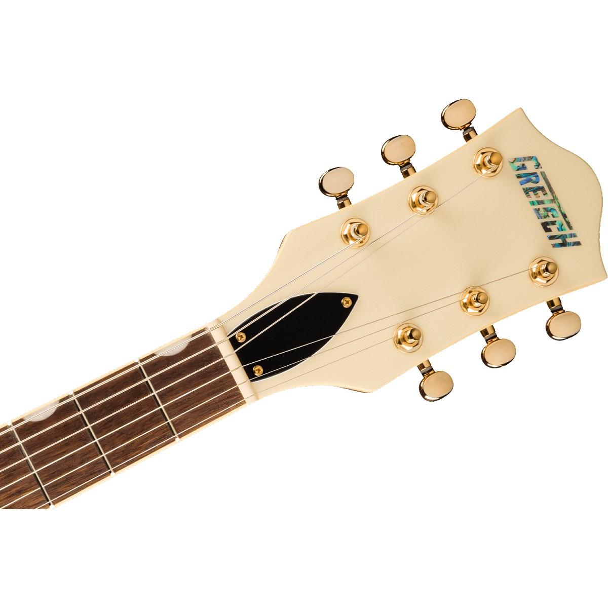 Gretsch Electromatic Pristine LTD Center Block Double-Cut with Bigsby, Laurel Fingerboard, White Gold