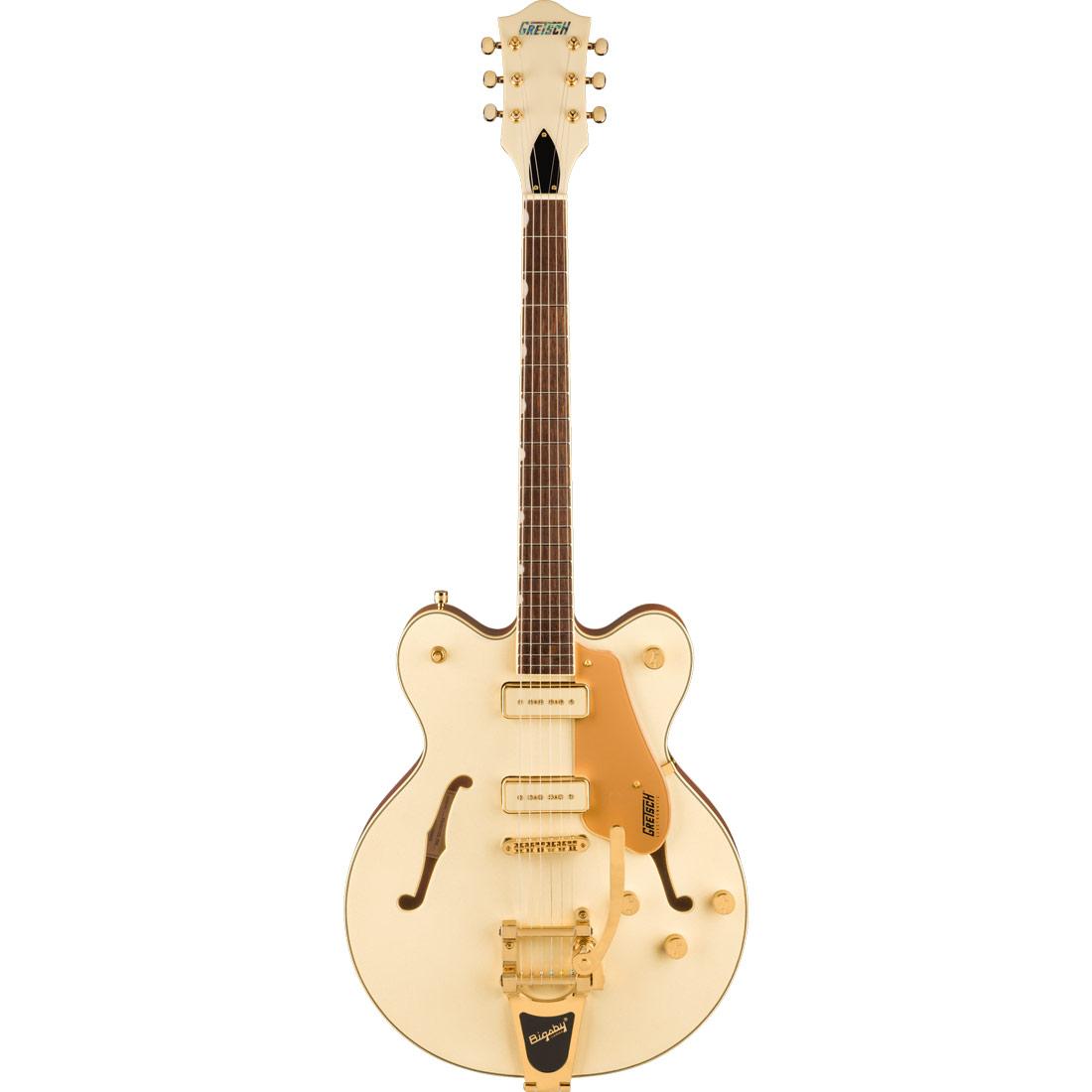 Gretsch Electromatic Pristine LTD Center Block Double-Cut with Bigsby, Laurel Fingerboard, White Gold