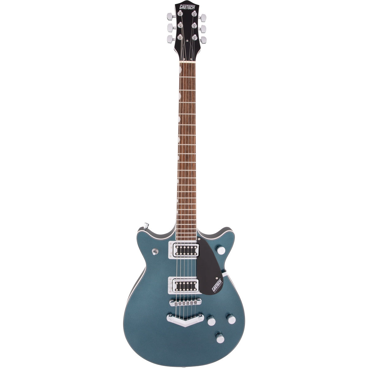 Gretsch G5222 Electromatic Double Jet BT with V-Stoptail, Laurel Fingerboard - Jade Grey Metallic