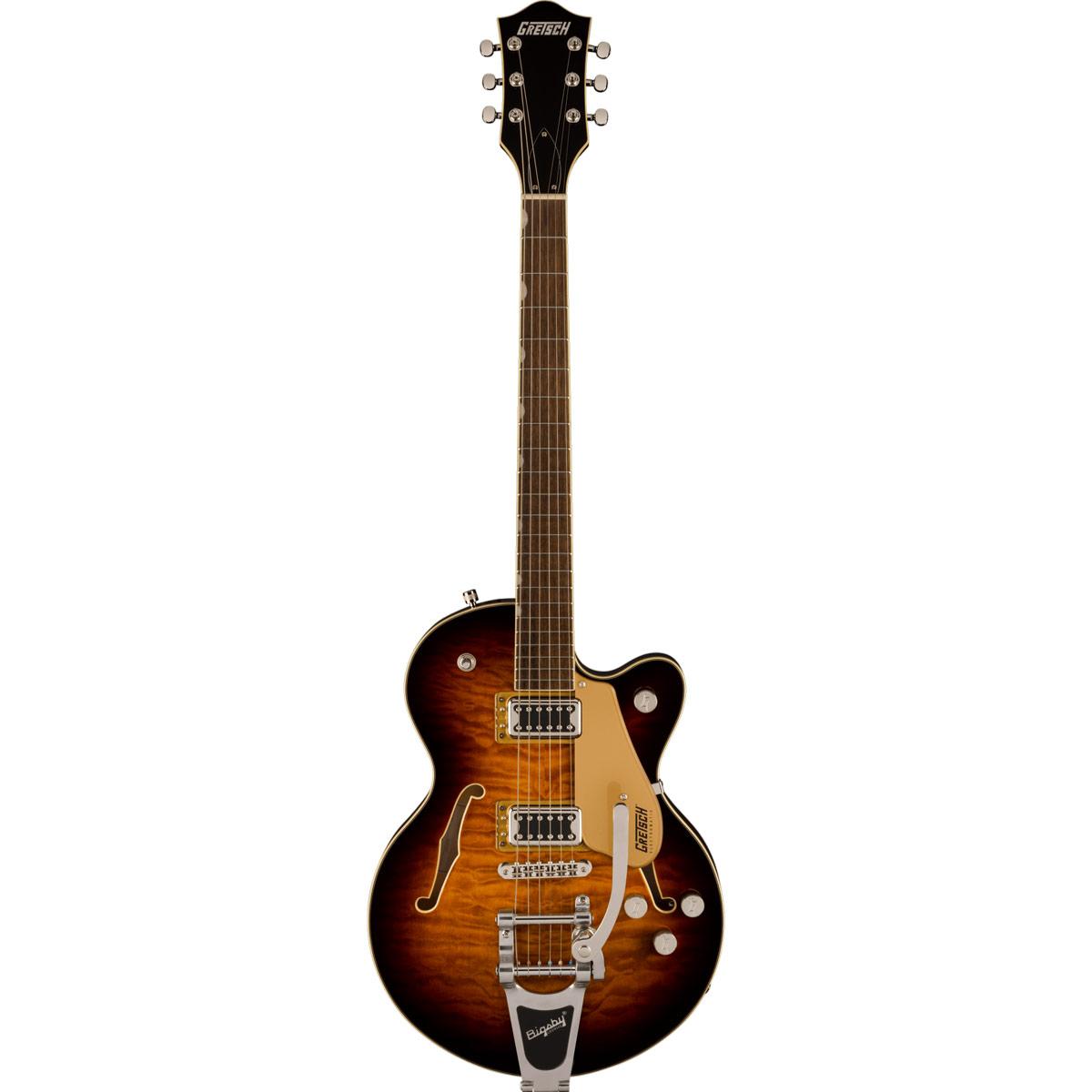 Gretsch G5655T-QM Electromatic Center Block Jr. Single-Cut Quilted Maple with Bigsby, Sweet Tea