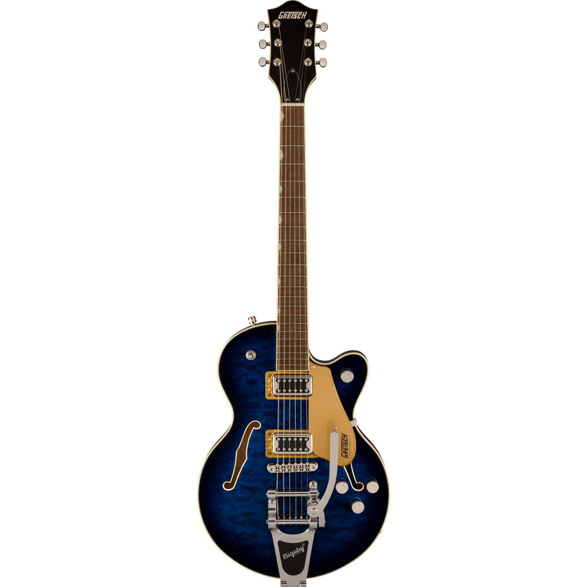 Gretsch G5655T-QM Electromatic Center Block Jr. Single-Cut Quilted Maple with Bigsby, Hudson Sky