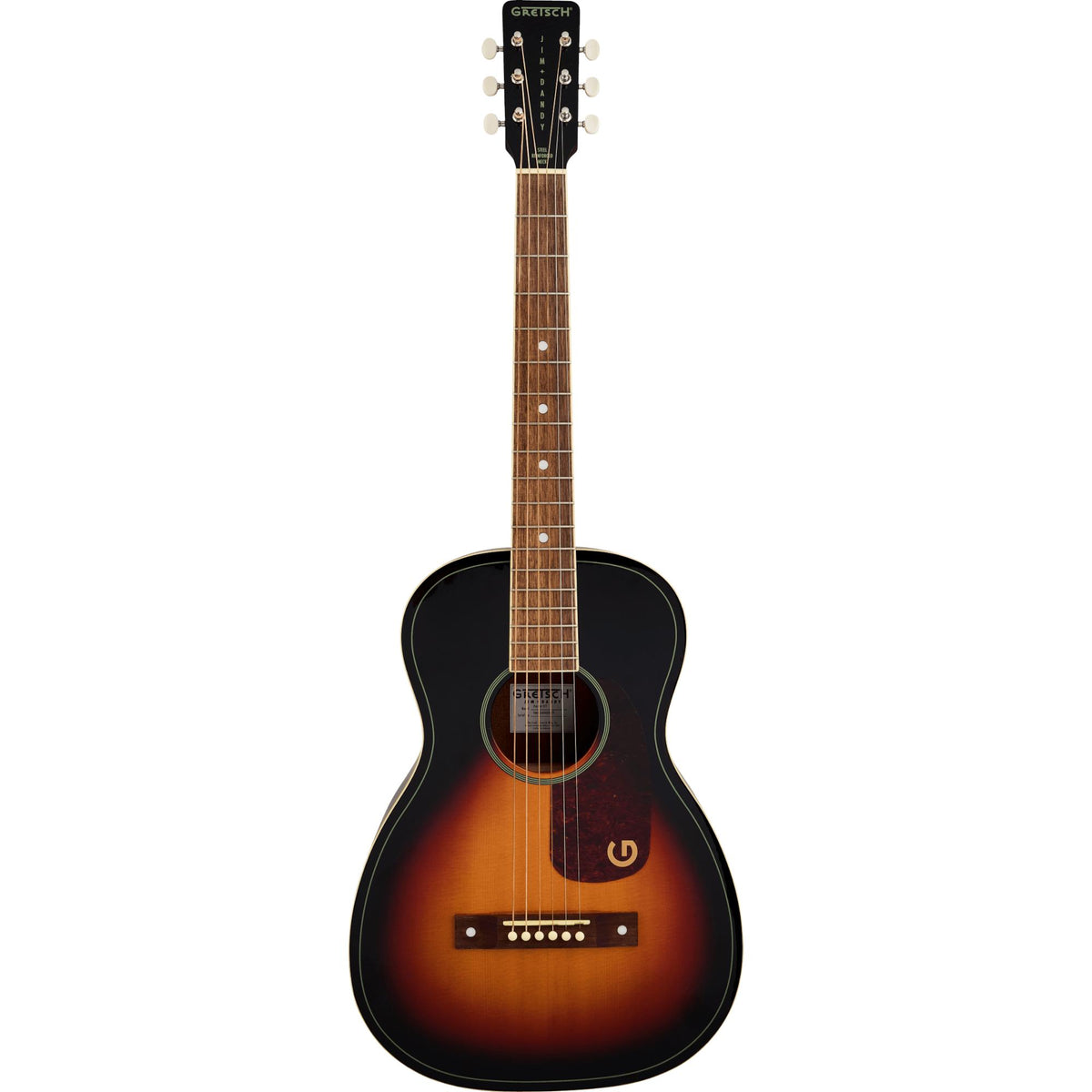 GRETSCH Jim Dandy Parlor LTD, Solid Top, Walnut Fingerboard, Heritage Burst