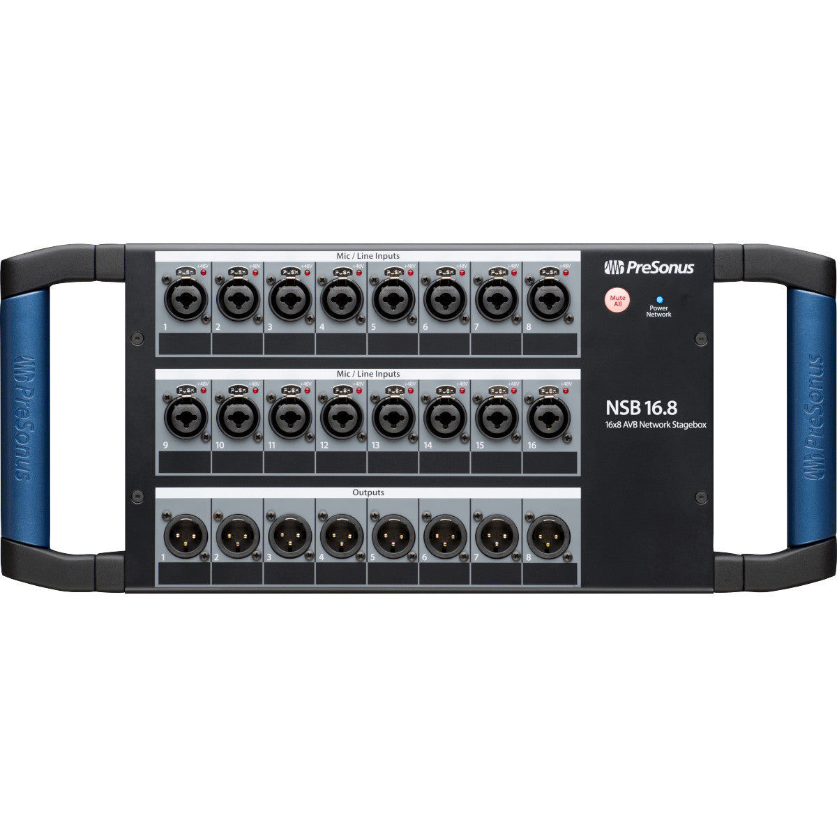 PreSonus® NSB 16.8 Networked Stage Box, Black