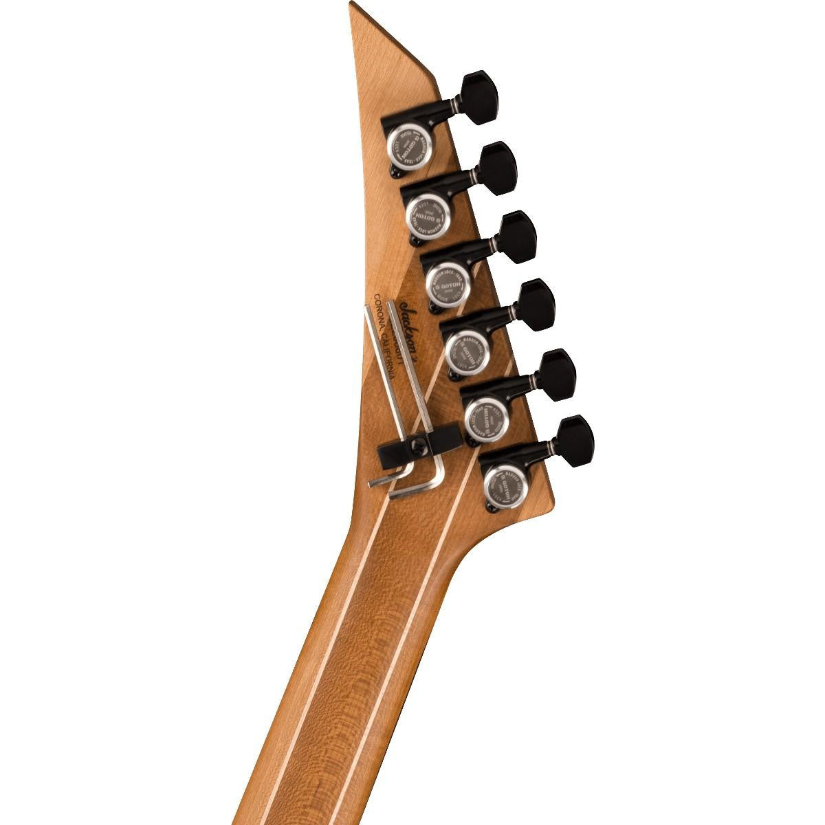 Jackson American Series Virtuoso, Streaked Ebony Fingerboard, Satin Shell Pink