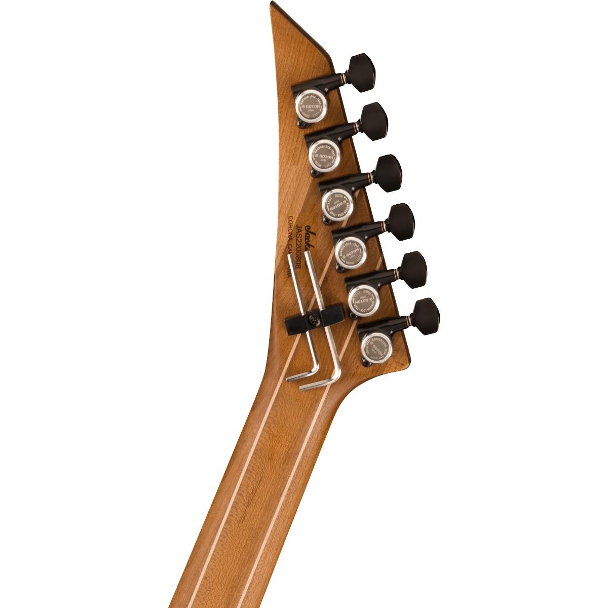 Jackson American Series Virtuoso, Streaky Ebony Fingerboard, Satin Black