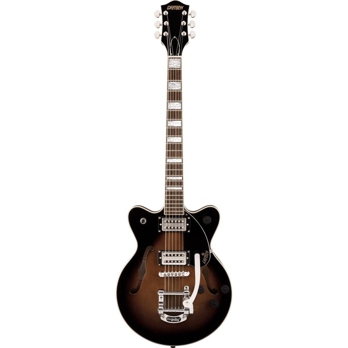 Gretsch G2655T Streamliner Center Block Jr. Double-Cut with Bigsby, Laurel Fingerboard - Brownstone Maple