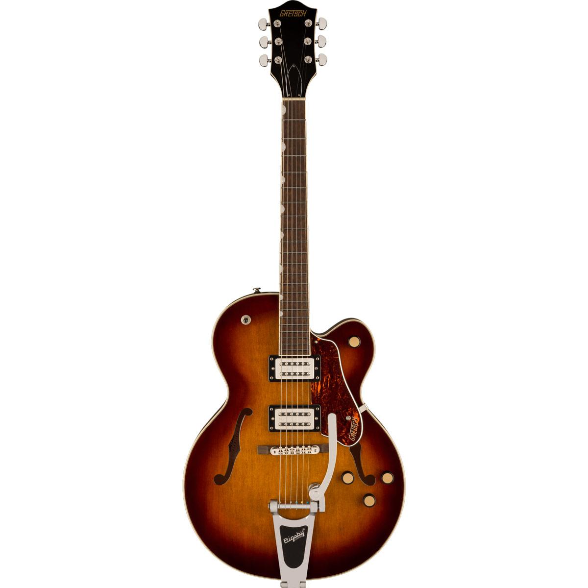 Gretsch G2420T Streamliner Hollow Body with Bigsby, Laurel Fingerboard, Broad'Tron BT-3S Pickups, Havana Burst