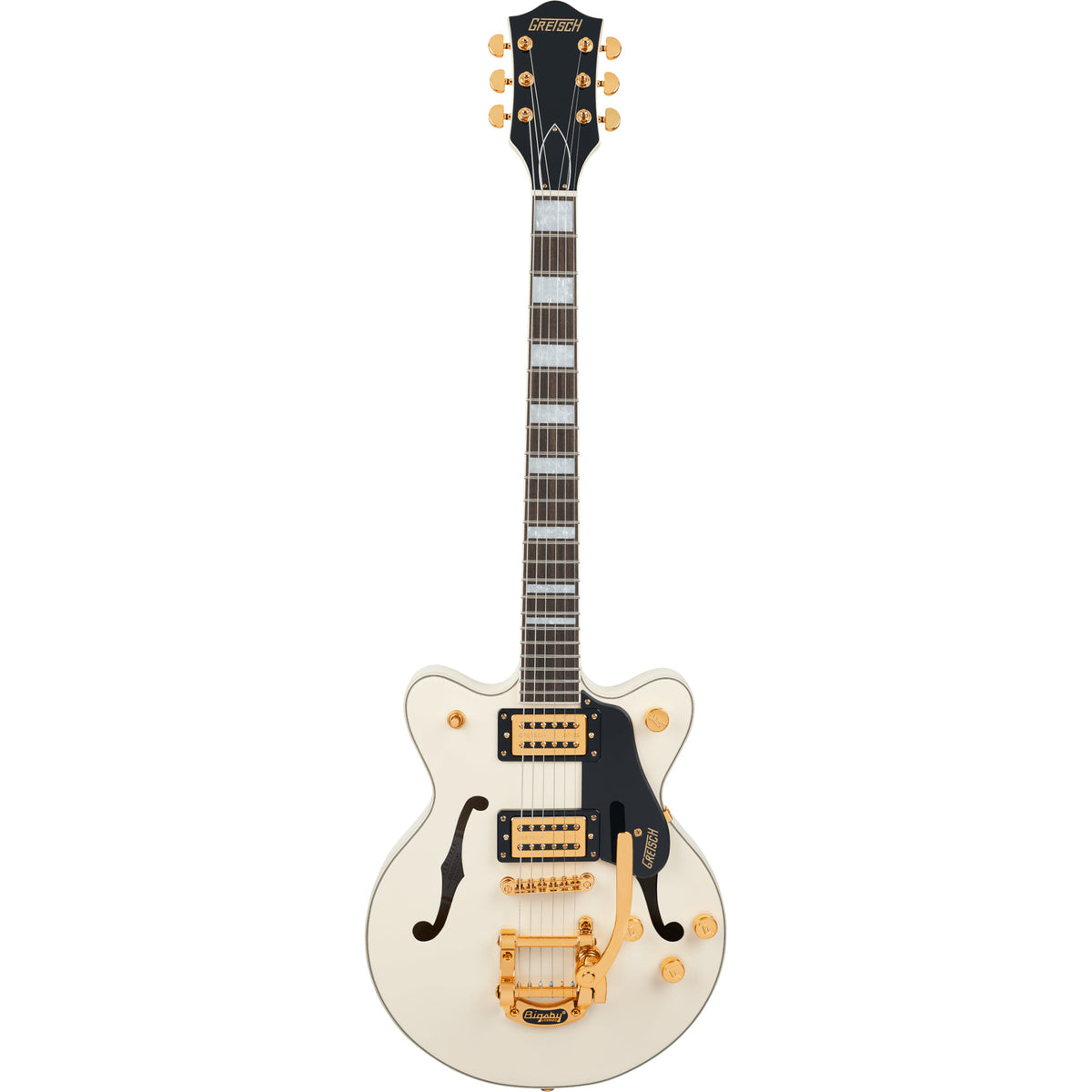 GRETSCH G2655TG Streamliner Center Block Jr. Double-Cut with Bigsby LTD, Laurel Fingerboard, Vintage White