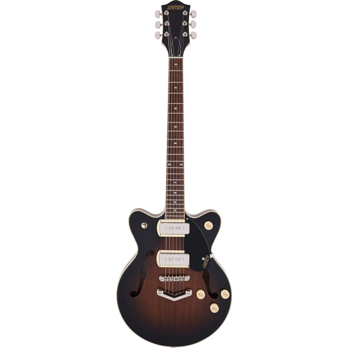 Gretsch G2655-P90 Streamliner Center Block Jr. Double-Cut P90 with V-Stoptail, Laurel Fingerboard - Brownstone