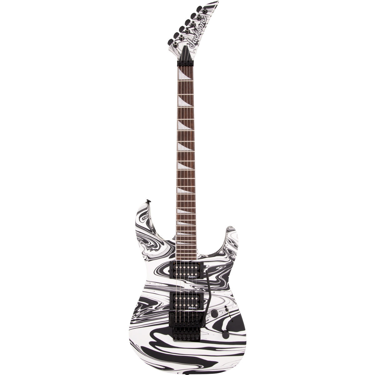 Jackson X Series Soloist SLX DX Swirl, Laurel Fingerboard - Satin White Swirl