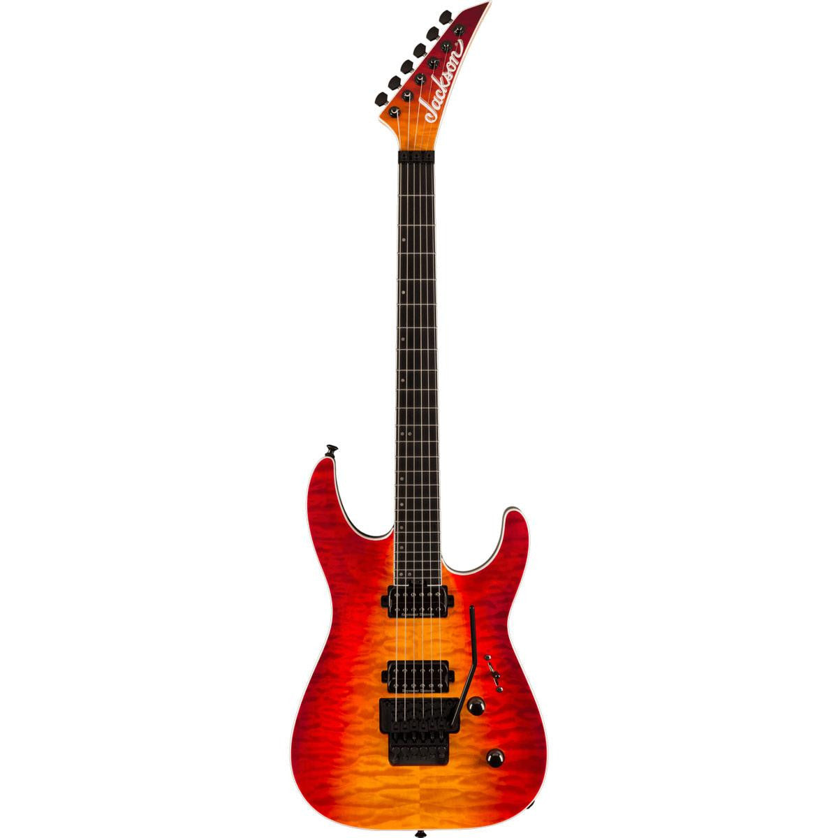 Jackson Pro Plus Series Dinky DKAQ, Ebony Fingerboard, Firestorm