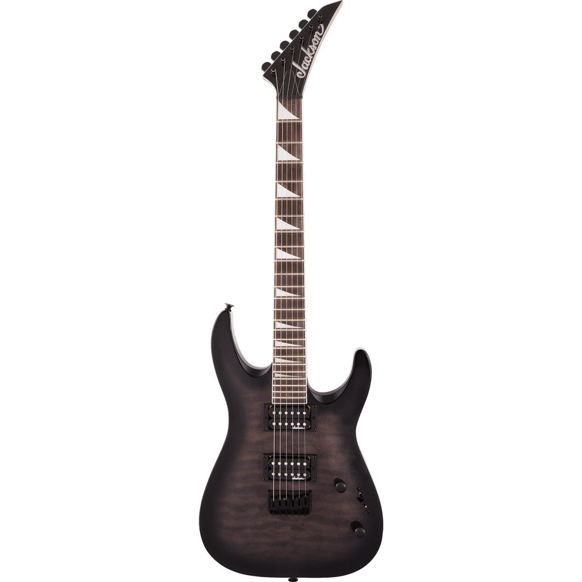 Jackson JS Series Dinky Arch Top JS32Q DKA HT, Amaranth Fingerboard - Transparent Black Burst