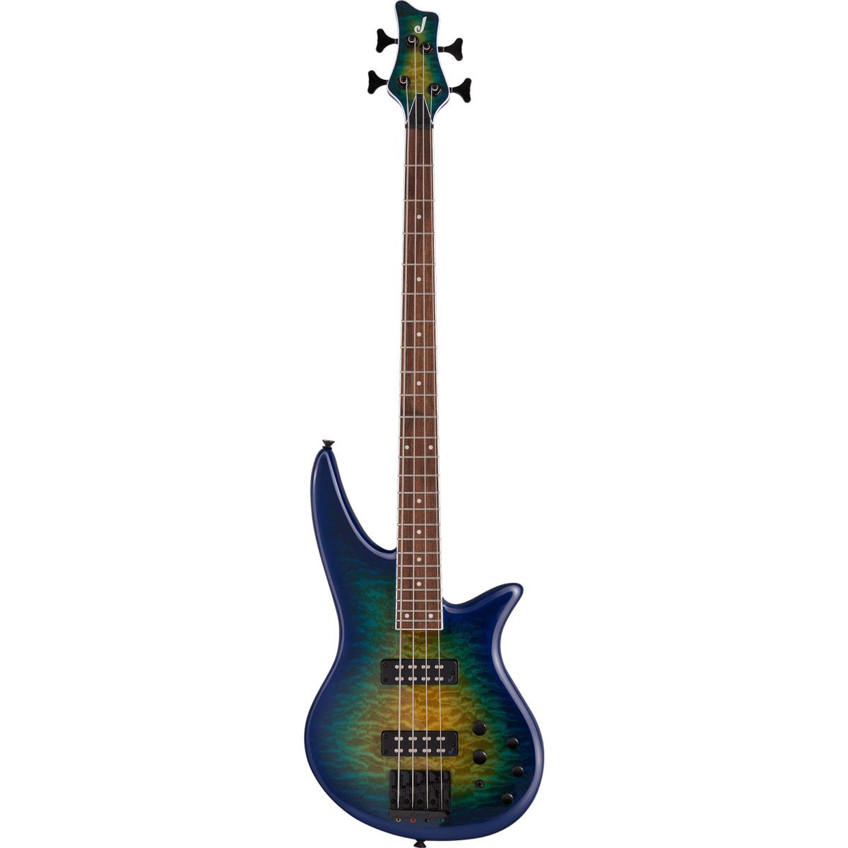 Jackson X Series Spectra Bass SBXQ IV, Laurel Fingerboard - Amber Blue Burst