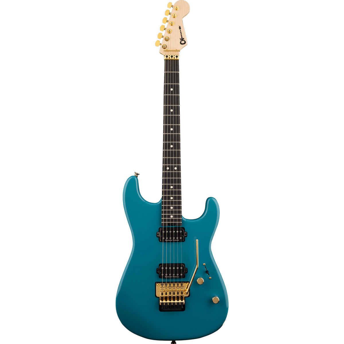 Charvel Pro-Mod San Dimas Style 1 HH FR E, Ebony Fingerboard - Miami Blue
