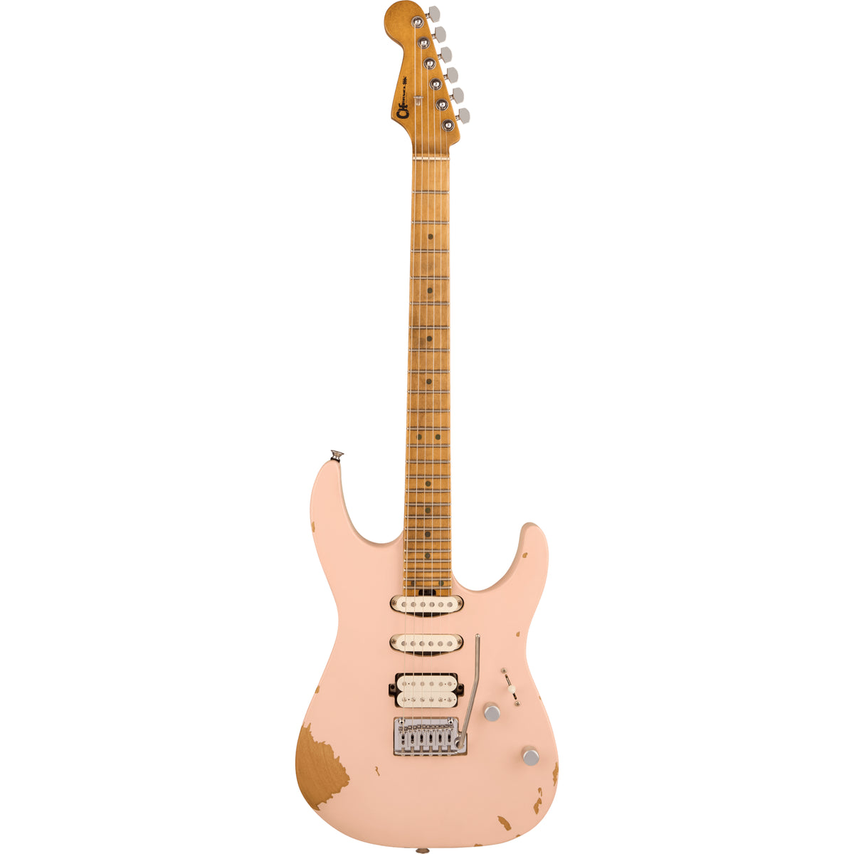 CHARVEL Pro-Mod Signature Rick Graham DK24 2PT CM, Worn Shell Pink