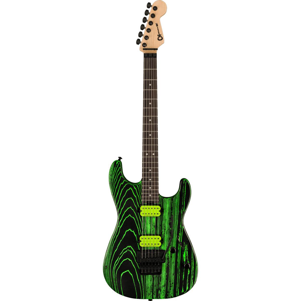 Charvel Pro-Mod San Dimas Style 1 HH FR E Ash, Ebony Fingerboard, Green Glow