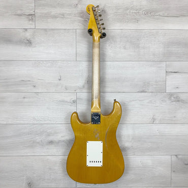 FENDER Custom Shop 59 Stratocaster de style Relic en palissandre avec micros bobinés à la main - Naturel vieilli