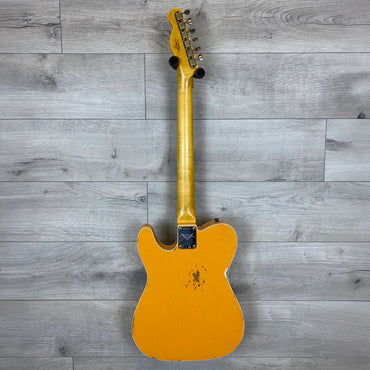 FENDER Custom Shop 63 Esquire Custom de style Relic en palissandre avec micro bobiné à la main - Faded Orange