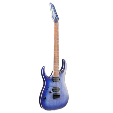 IBANEZ RGA42FMLBLF RGA Standard Left-Handed Electric Guitar - Blue Lagoon Burst Flat