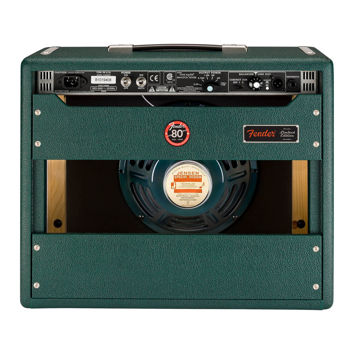 FENDER Tone Master Princeton® Reverb Amplificateur guitare combo en édition limitée 10 po 50 W - British Racing Green