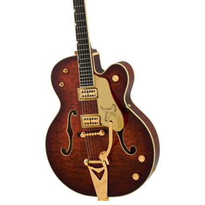 GRETSCH G6136TGQM-59 Limited Edition Quilt Classic Falcon™ with Bigsby® - Ebony Fingerboard - Forge Glow