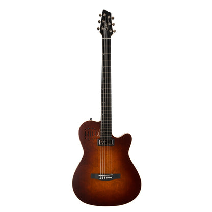 Godin 041602 A6 Ultra Baritone Burnt Umber Semi-Gloss 6 String RH Electric Guitar with Gig Bag