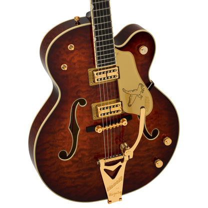 GRETSCH G6136TGQM-59 Limited Edition Quilt Classic Falcon™ with Bigsby® - Ebony Fingerboard - Forge Glow