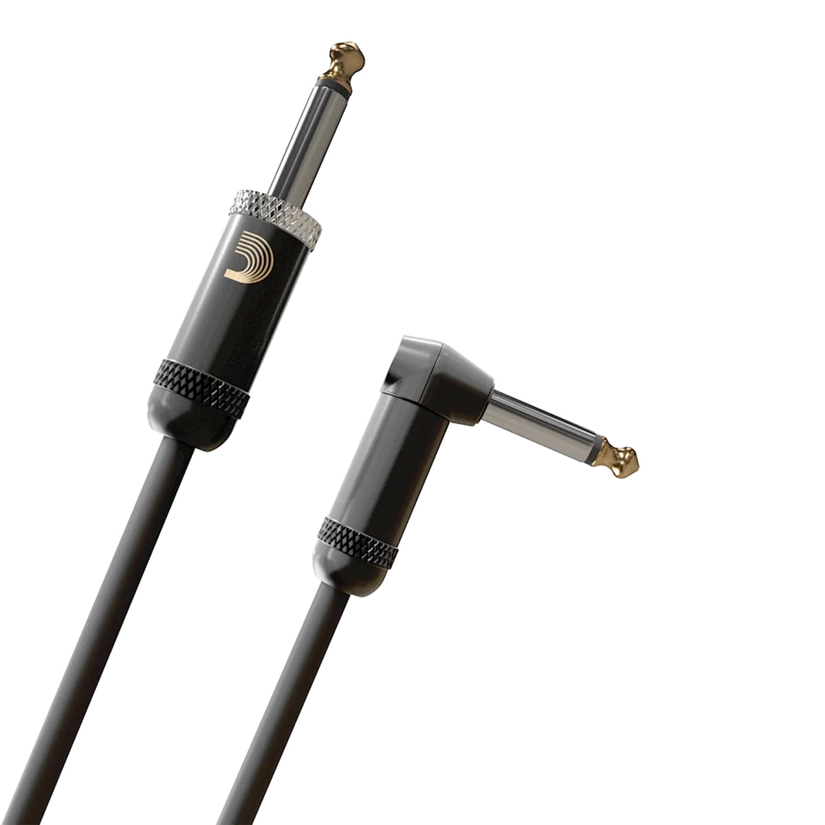 D'ADDARIO PW-AMSGRA-10 American Stage 1/4" TS Straight-to-Right-Angle Instrument Cable - 10'