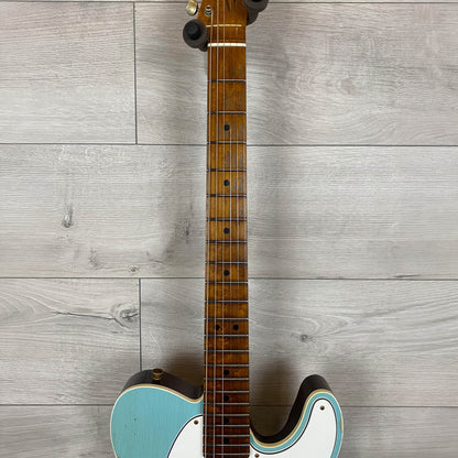 FENDER Custom Shop S6 American Custom Relic-Style Telecaster Maple Neck - Aged Daphne Blue