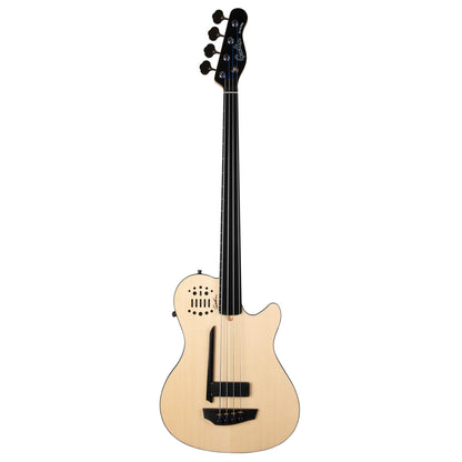 Godin Guitars A4 Ultra Natural Fretless Acoustic/Electric Bass with Gigbag