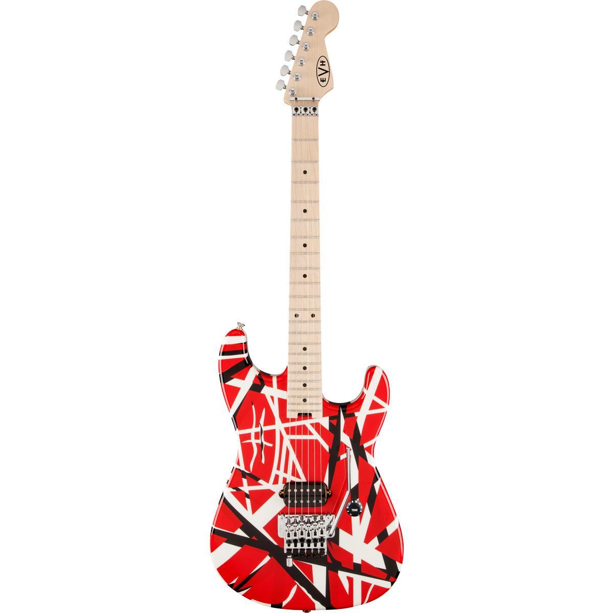 EVH Striped Series - Red with Black Stripes