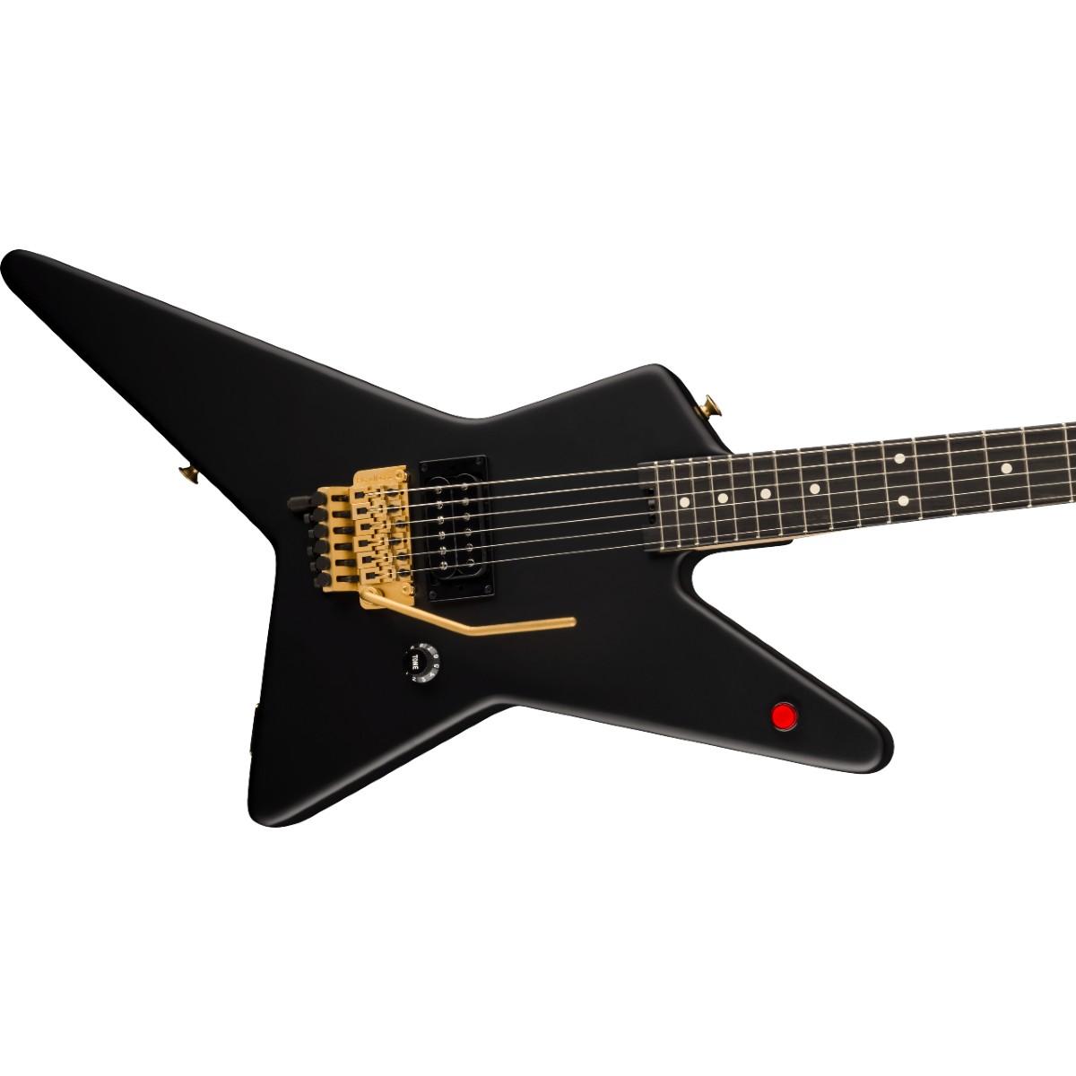 EVH Limited Edition Star, Ebony Fingerboard, Stealth Black with Gold Hardware