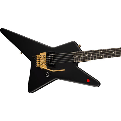 EVH Limited Edition Star, Ebony Fingerboard, Stealth Black with Gold Hardware