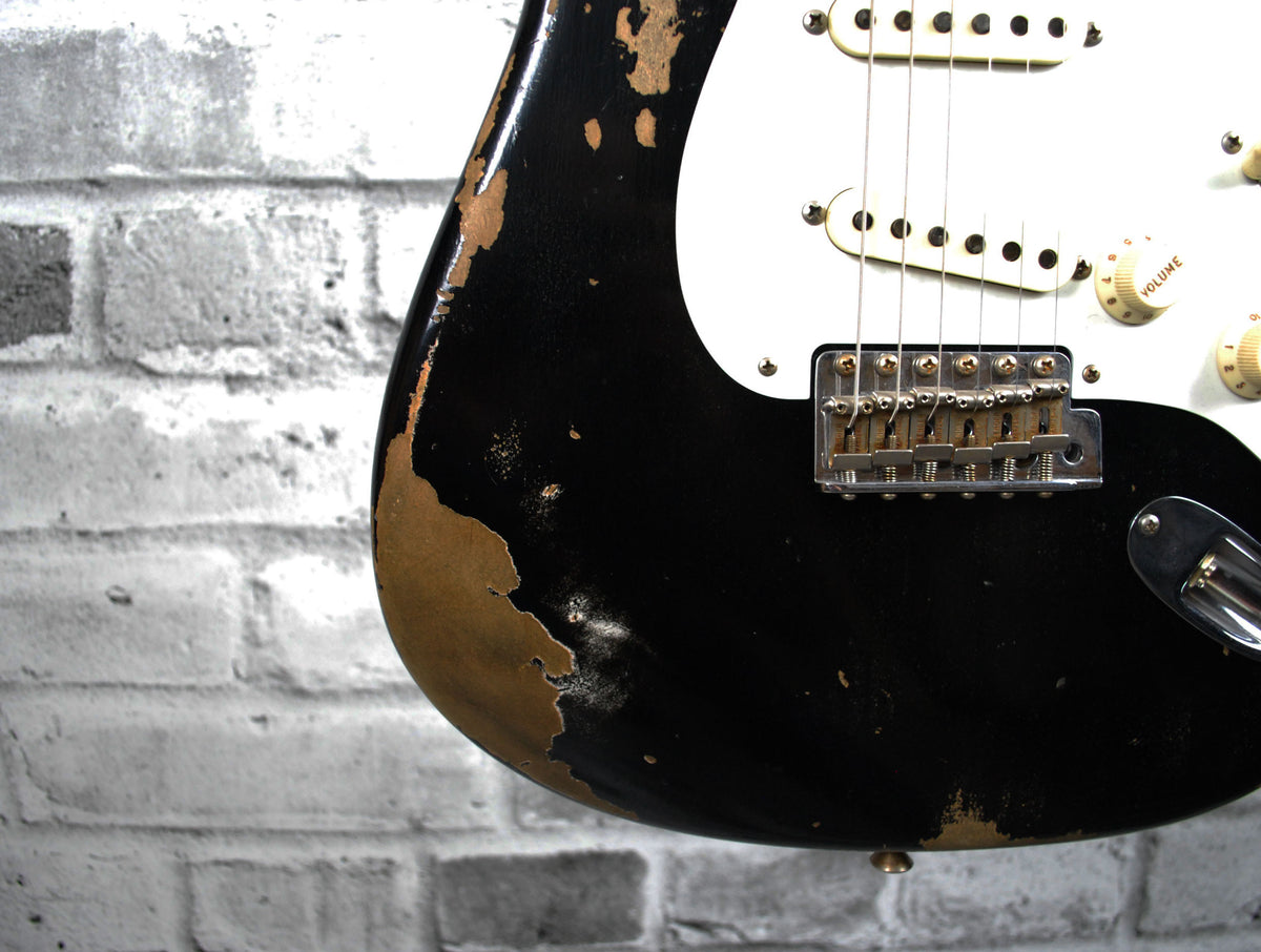 Fender 1958 Stratocaster Heavy Relic - Aged Black