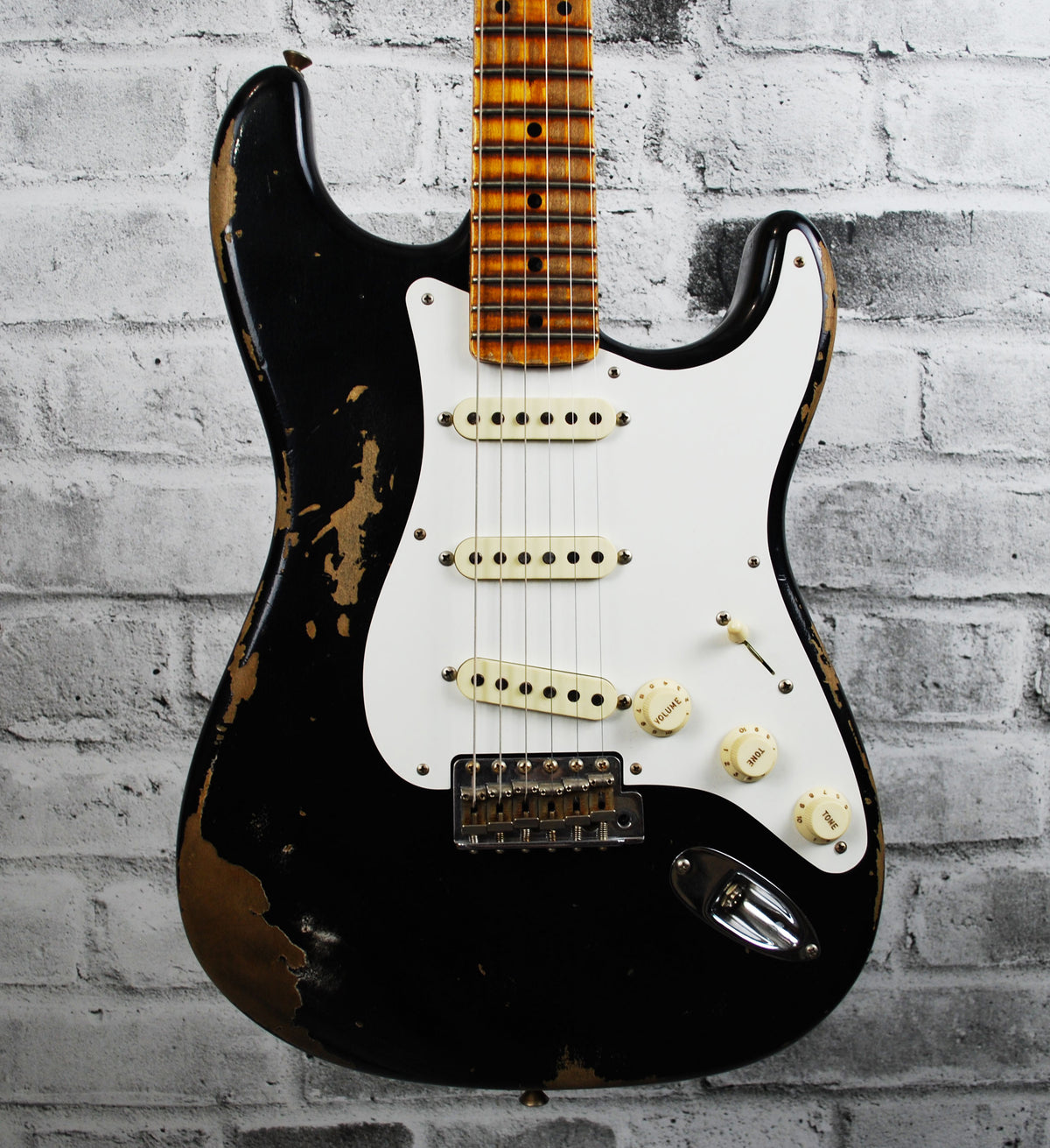 Fender 1958 Stratocaster Heavy Relic - Aged Black