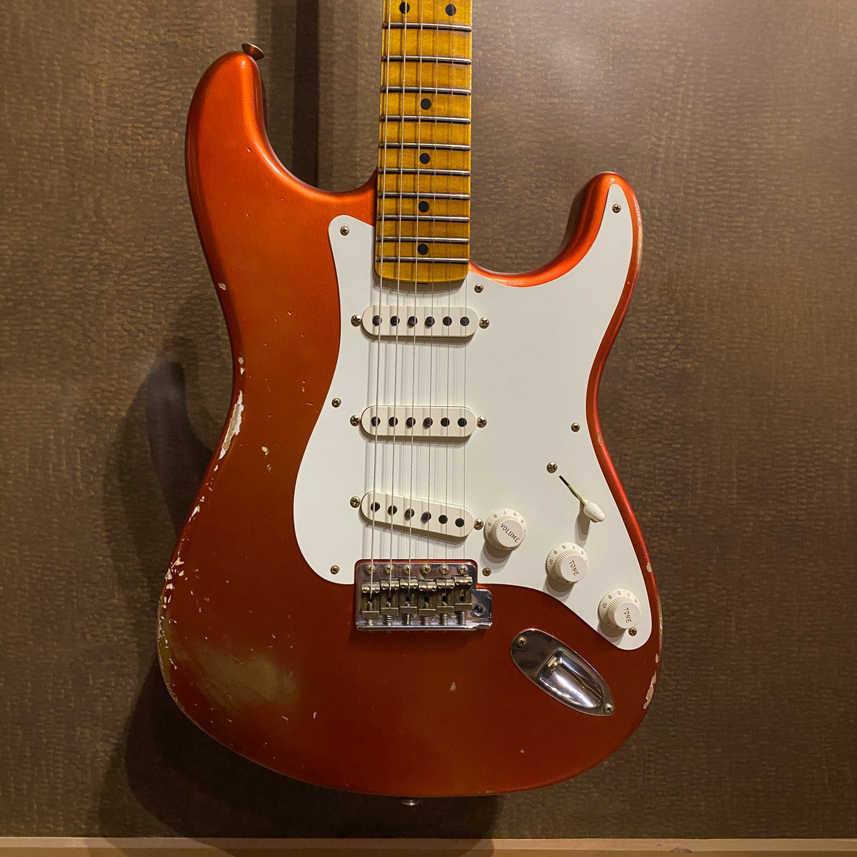 FENDER Custom Shop 58 Stratocaster 2023 - Faded Aged Candy Apple Red (Pre-owned)