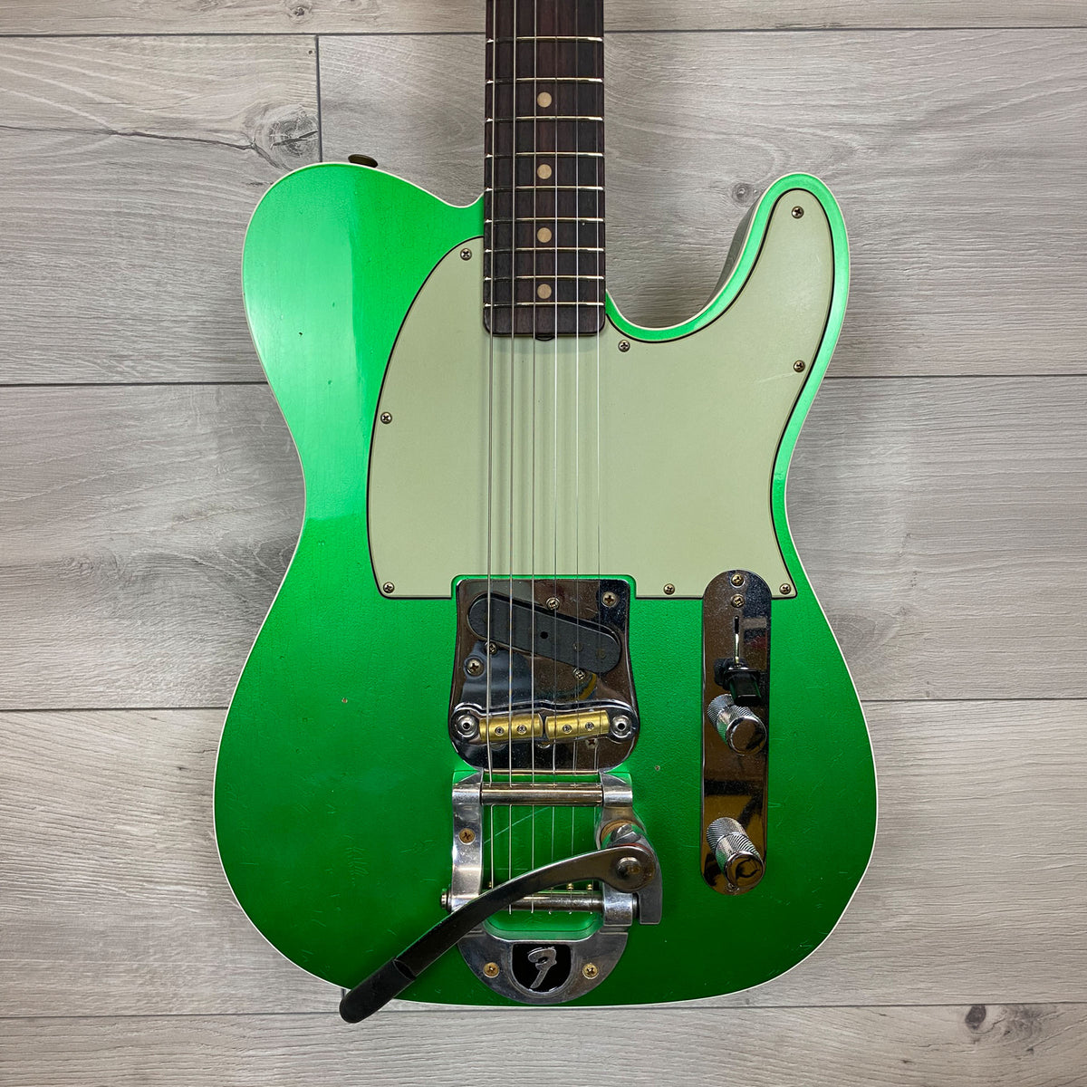 FENDER Custom Shop 63 Esquire Custom Journeyman Rosewood Hand-Wound - Candy Green