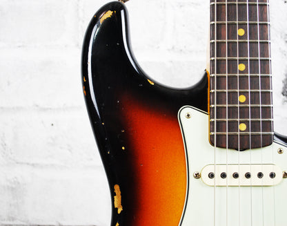 Fender Custom Shop Limited Edition 63 Strat Heavy Relic 3-Tone Sunburst